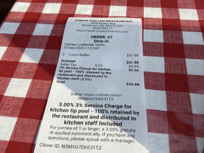 Tony's Italian Restaurant & Pizzeria