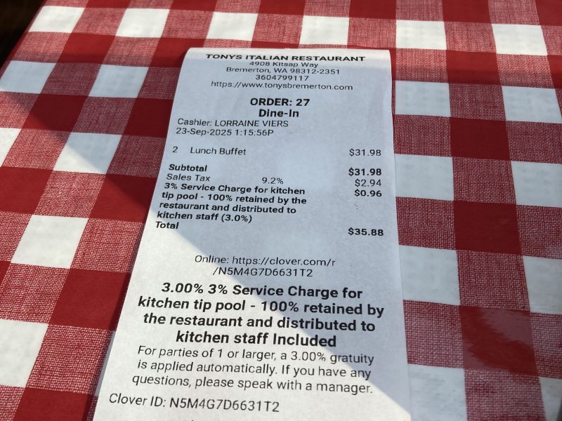 Tony's Italian Restaurant & Pizzeria
